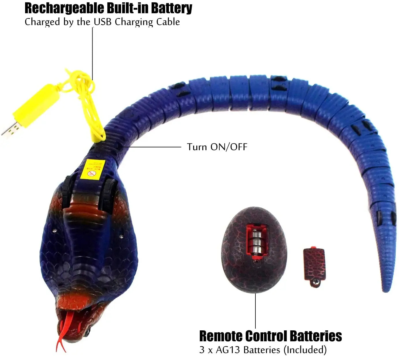 Electric Simulated Cobra Viper Toy