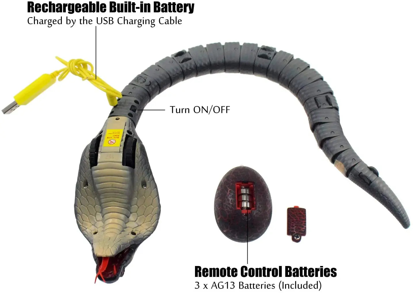 Electric Simulated Cobra Viper Toy