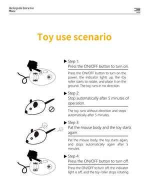 Electric Interactive Mouse Cat Toys