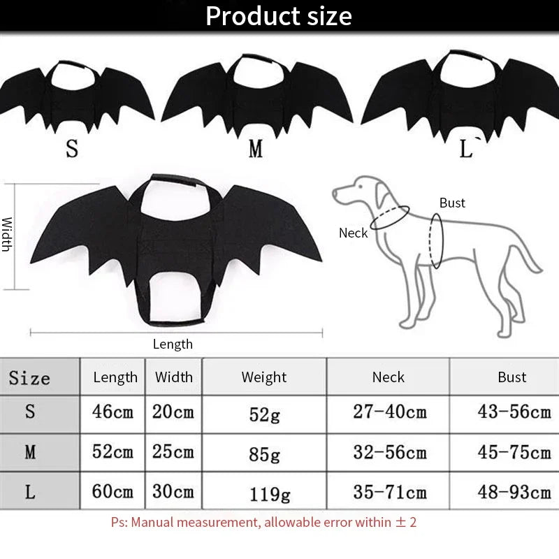 Bat Wings Funny Dog Costume