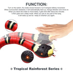 Smart Sensing Interactive Cat Toys Automatic Eletronic Snake Cat Teasering Play USB Rechargeable Kitten Toys For Cats Dogs Pet