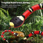 Smart Sensing Interactive Cat Toys Automatic Eletronic Snake Cat Teasering Play USB Rechargeable Kitten Toys For Cats Dogs Pet